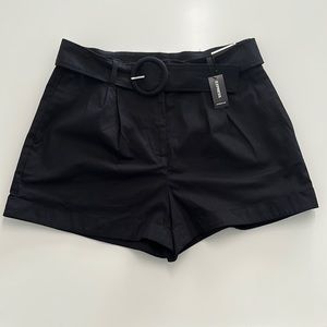 Express black high rise shorts